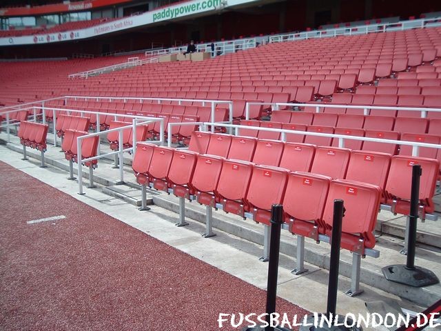 Emirates - Bereich für die Gästemannschaft - Arsenal FC - fussballinlondon.de