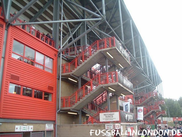 The Valley - R?ckansicht West Stand - Charlton Athletic FC - fussballinlondon.de