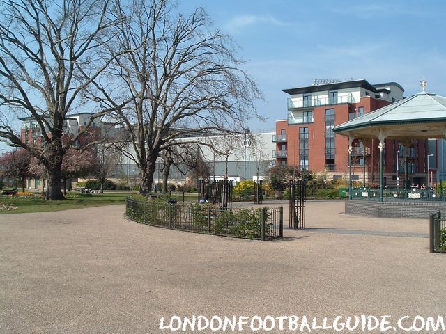 Brisbane Road - The ground from Coronation Gardens - Leyton Orient - londonfootballguide.com