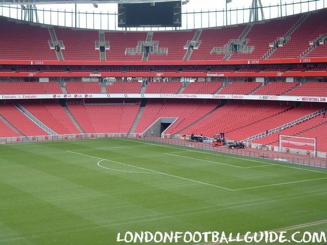 Emirates - Away Sector (in the lower tier) - Arsenal FC - londonfootballguide.com