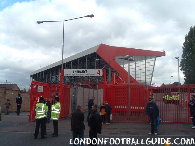 The Valley - Entrance to the away sector - Charlton Athletic FC - londonfootballguide.com